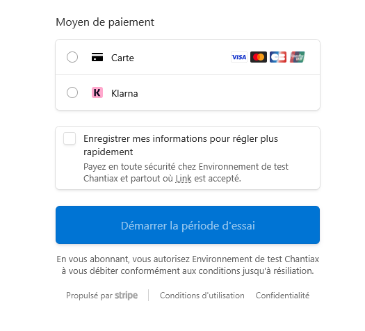Aperçu : Abonnement & Paiement